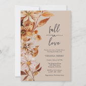Elegante Fall Bridal Dusche Einladung (Vorderseite)