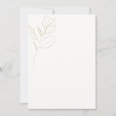 Elegante Fall Burnt Orange Floral Wedding Einladung (Rückseite)