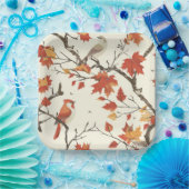 Elegante Fall Chinoiserie Papierplatte Pappteller (Party)