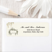 Elegante Fall Erntedank Rücksendeadresse (Insitu)