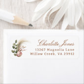 Elegante Fall Floral Rücksendeadresse (Insitu)