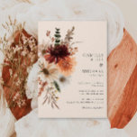 Elegante Fall Floral Wedding Einladung<br><div class="desc">Set den Ton für deinen besonderen Tag mit unserer Herbstfloralen Hochzeitseinladung. Mit reichen Herbstfarben und zarten Blumenmotiven strahlt diese Einladung Wärme und Eleganz aus,  perfekt für eine zeitlose Herbsthochzeit. Matching Artikel in unserem Shop Cava Party Designs.</div>