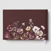 Elegante Fall Floral Wedding Gästebuch (Rückseite)