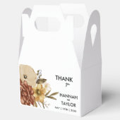 Elegante Fall Floral Wedding Geschenkschachtel (Geöffnet)