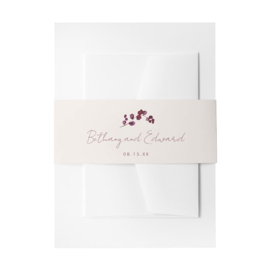 Elegante Fall Foliage Wedding Einladungsbanderole (Vorderseite Beispiel)