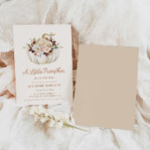 Elegante Fall Pumpkin Baby Shower Einladung