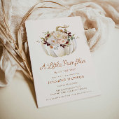 Elegante Fall Pumpkin Baby Shower Einladung