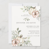 Elegante Fall Pumpkin Boho Probe Abendessen im Her Einladung (Vorderseite)