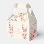 Elegante Fall Wasserfarbenäpfel Hochzeit Geschenkschachtel (Rückseite)