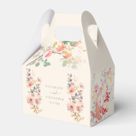 Elegante Fall Wasserfarbenäpfel Hochzeit Geschenkschachtel