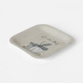 Elegante Fall White Pumpkin Erntedank Pappteller (Gewinkelt)