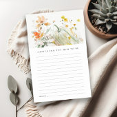 Elegante Fall Wildblume Pumpkin Baby Shower Ratsch