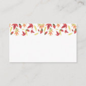 Elegante fallende Blätter - Dusche anzeigen Begleitkarte (Rückseite)