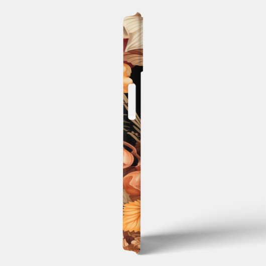 Elegante Fallernte monogramm stilvoll Case-Mate iPhone Hülle (Rückseite / Rechts)