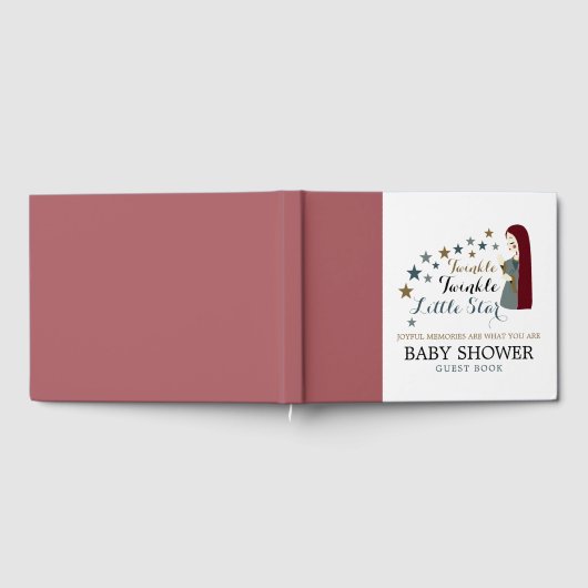 Elegante Fallsteine, Babydusche Gästebuch (Voll)