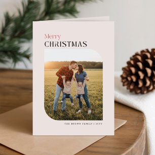Elegante Familien-Fotocollage Weihnachten