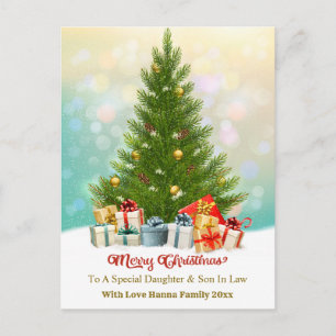 Elegante Familienweihnachtsgeschenke I Weihnachtsb Feiertagspostkarte