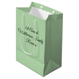 Elegante Family Wiedersehen Green Mittlere Geschenktüte