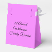 Elegante Family Wiedersehen Lavender Bevorzugungsb Geschenkschachtel (Rückseite)