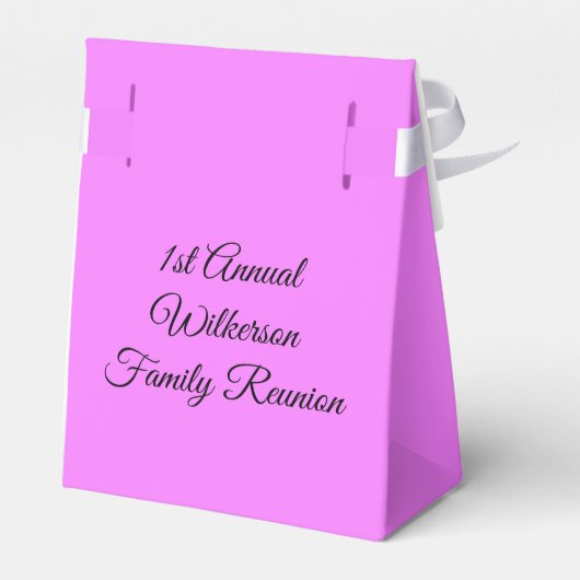 Elegante Family Wiedersehen Lavender Bevorzugungsb Geschenkschachtel (Rückseite)