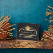 Elegante Family Zuhause Gold Fotoplatte (Seite)