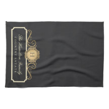 Elegante Family Zuhause Monogram Charcoal Kitchen