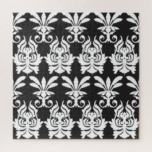 Elegante Fanmotive in Golden Art Deco. Puzzle