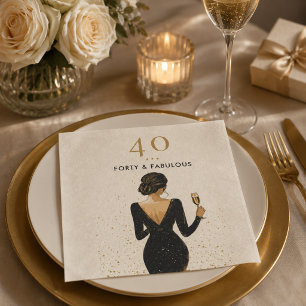 Elegante fantastische Geburtstagsserviette Serviette