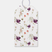 Elegante Fantasy-Blumen-Geburtstags-Dankeschön Geschenkanhänger (Rückseite)