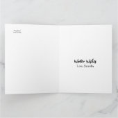 Elegante Fantasy Goddess Yuletide Grußkarte Karte (Innenseite)