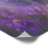 Elegante Fantasy Magical Unicorn Poster (Ecke)