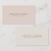 Elegante Farbberufliche moderne saubere Schablone Visitenkarte (Vorne/Hinten)