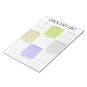 Elegante Farbblock-Liste Notizblock (angewinkelt)