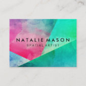 Elegante Farbblöcke Visitenkarte (Vorderseite)