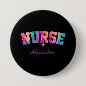 Elegante Farbe der Krankenschwester Button (Vorderseite)