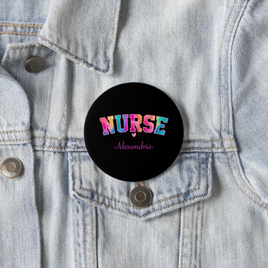 Elegante Farbe der Krankenschwester Button (Beispiel)