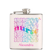 Elegante Farbe der Krankenschwester Flachmann (Vorderseite)