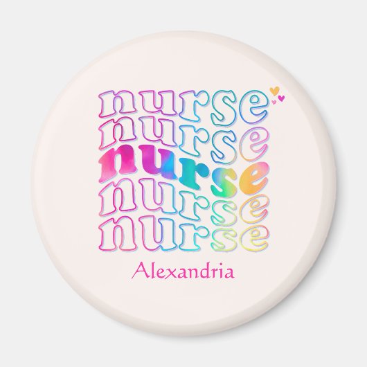Elegante Farbe der Krankenschwester Magnet (Vorne)