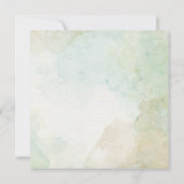 Elegante Farbe des grünen Wassers Einladung (Rückseite)