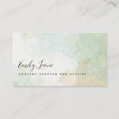Elegante Farbe des grünen Wassers Visitenkarte (Vorderseite)