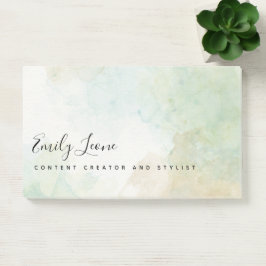 Elegante Farbe Grün Wasserfarbe Post-It-Notizen Post-it Klebezettel