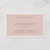 Elegante Farbe Moderne minimalistische künstlerisc Visitenkarte (Rückseite)