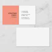 Elegante Farbe Modernes Berufliches SimpleTemplate Visitenkarte (Vorne/Hinten)