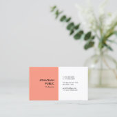 Elegante Farbe Modernes Berufliches SimpleTemplate Visitenkarte (Stehend Vorderseite)