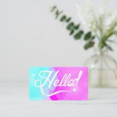 Elegante Farbe Visitenkarte (Stehend Vorderseite)