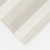 Elegante Farben Beige Braun gestreifte moderne Vor Fleecedecke (Ecke)