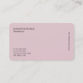 Elegante Farben Beruflich Trendy Silk Luxus Visitenkarte (Rückseite)