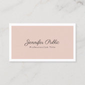 Elegante Farben Einfach Stilvoll Modernes Schlicht Visitenkarte (Vorderseite)