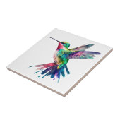 Elegante Farben Hummingbird Wasserfarbe Fliese (Seite)