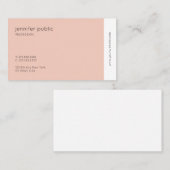 Elegante Farben Moderne Berufliche Hübsche Schlich Visitenkarte (Vorne/Hinten)